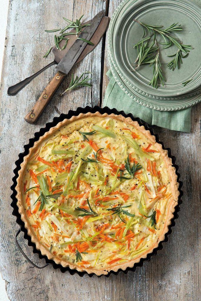 pórový quiche s mrkvou